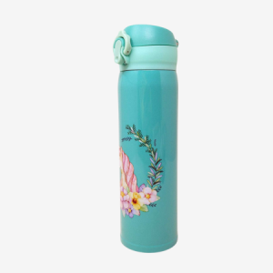 Flask with flowers